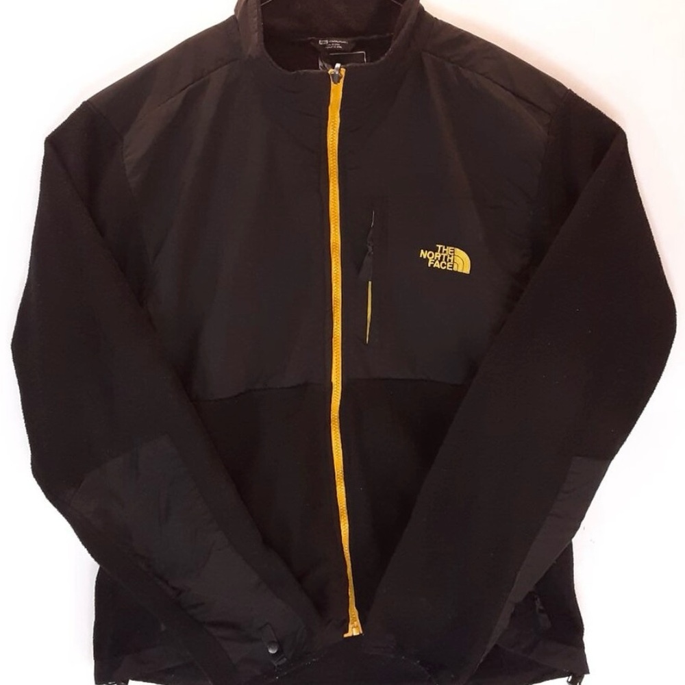 The North Face Jacket Women's 2XL Black Full Zip Yellow Pockets 2678-A
